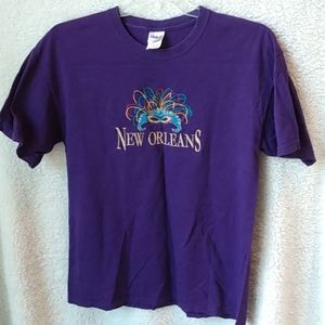 New Orleans no tag purple tee shirt